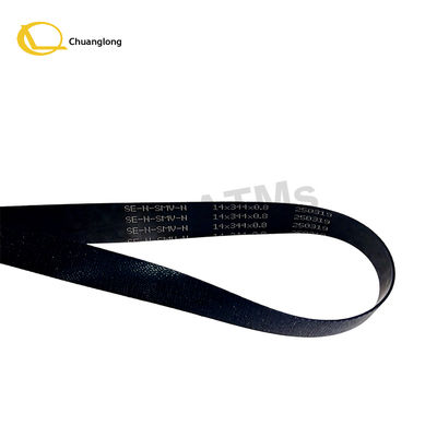 Harga bagus 14x344x0.8mm ATM suku cadang Hyosung GCDU sabuk makanan kecil untuk Hyosung Tranax Hitachi 2K Dispenser Belt on line