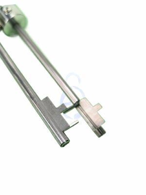 Grandmaster Crown kunci-picking alat dengan stainless steel menempa dibagi menjadi dua bagian yang cocok untuk arah yang berbeda