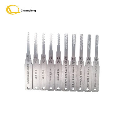 Set 10-Potong Alat Pemilih Kunci Grandmaster untuk Brankas Kelas-C, Kunci Mobil/Motor, & Kunci Lalu Lintas