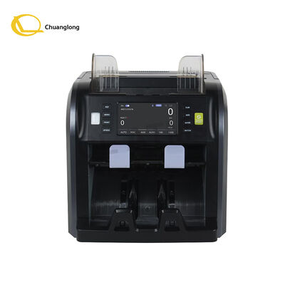 SJ-668 Penghitung Nilai Tagihan Campuran CIS Dua Saku dengan Pegangan, Printer Termal Internal, Mata Uang Bawaan, Mesin Penghitung Baterai Internal