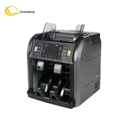 Harga bagus SJ-668 Penghitung Nilai Tagihan Campuran CIS Dua Saku dengan Pegangan, Printer Termal Internal, Mata Uang Bawaan, Mesin Penghitung Baterai Internal on line