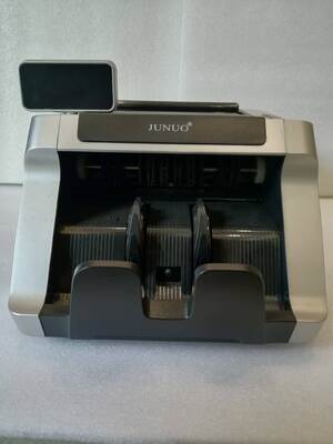 JUNUO C05 Mesin Bank Penghitung Uang Detektor Hitam dengan Tampilan LED