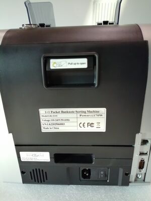 1+1 Pocket Banknote Sorting machine Money Counter Detector Hitam dengan LED Display LK22025060003