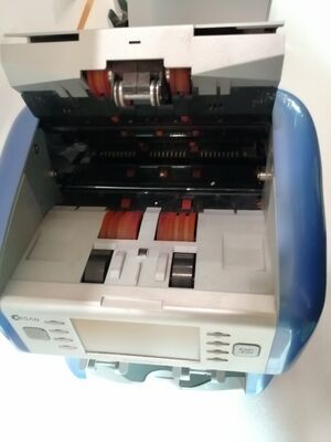 Mesin penyaringan uang kertas Kisan Money Counter Detector Hitam dengan layar LED N16H05-Z15601