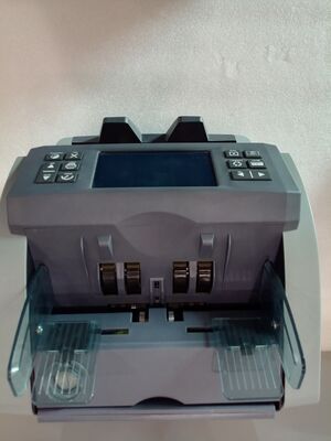 SH-07C Layar Sentuh 4.3 Inci LED Display Detektor Counter Dual CIS Mesin Penghitung Uang Kertas Campuran 2CIS