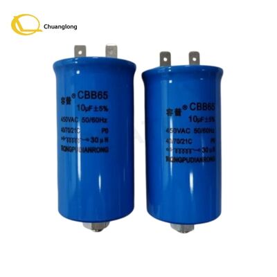 Harga bagus 0090008121 NCR Kondensator 10uF 450V ATM Bagian Mesin NCR S1 Kondensator RUN 8UF 10UF 450V 5060HZ 009-0008121 Asli Baru di Stok On line