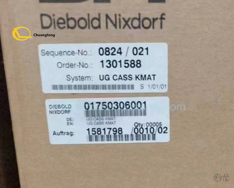 1750306001 01750306001 Bagian ATM Diebold DN200V CAS Kaset Daur Ulang CONV DN200 UG CASS KMAT 1750301000 01750301000