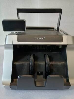 Harga bagus JUNUO C05 Mesin Bank Penghitung Uang Detektor Hitam dengan Tampilan LED on line