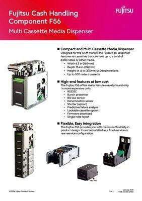 Harga bagus Fujitus F56-BDU F56 Adalah Dispenser Banknote Ideal Untuk Fungsi Checkout, Kios, Dan ATM Fujitsu F56 F53 Dispenser Bill Cash dalam stok Whats App:+86 18138781425 on line